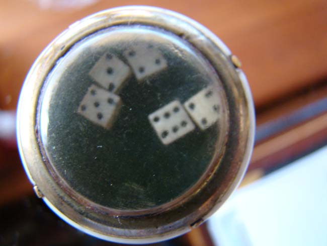 A Mississippi Riverboat Gamblers' walking stick circa 1900